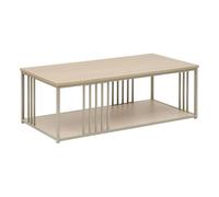 Paris Prix - Table basse Duna rectangulaire 50 x 100 cm beige