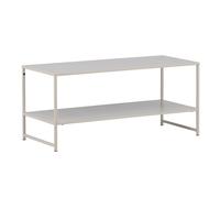 Table Basse Avec Étagère Staal 102cm Beige