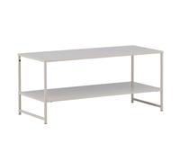Table Basse Avec Étagère Staal 102cm Beige