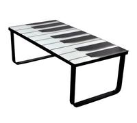 Table basse avec impression de piano Dessus de table en verre - vidaXL