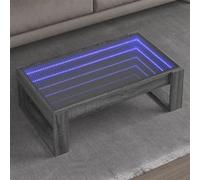Table basse avec LED infini sonoma gris 90x53x30 cm Gris G
