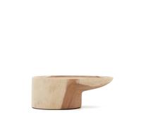 Table basse avec pied Mosi en bois de mungur massif Ø 90 x 50 cm