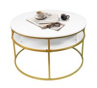Table Basse avec Plateau Relevable, 60×60×47cm, Table Salon avec Compartiment Caché et Cadre Métallique, Forte Charge Portante
