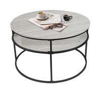 Table Basse avec Plateau Relevable 60×60×47cm Table Salon avec Compartiment Caché et Cadre Métallique Forte Charge Portante