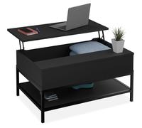 Relaxdays Table basse avec plateau relevable