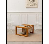 Table basse avec son porte-revue en toile n°1068