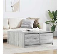 Table basse avec tiroirs sonoma gris 100x100x40 cm Sonoma gris G