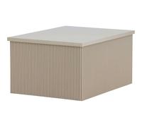Table basse beige Lenox 80 x 60 x 40 cm.