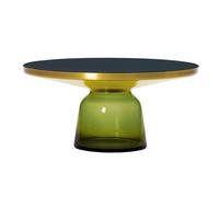 Table basse Bell Coffee Table laiton H 36cm/Ø 75cm/glass base HxØ 25x32cm
