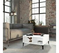Vidaxl Table Basse Blanc 60x60x30 Cm Aggloméré