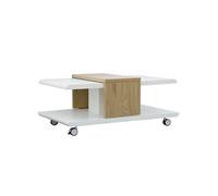 Table Basse Blanche et Bois - JODOK -