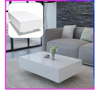Table basse Blanche Haute brillance - kelinthroom®