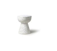 Table basse blanche Renno en terrazzo