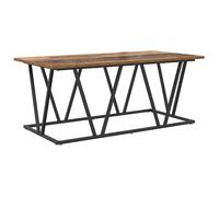 Table basse bois ancien - vidaXL - 100x50x40 cm - Bois d'ingénierie et métal - Industrielle - Rectangulaire