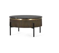 Table basse bois bronze - alma