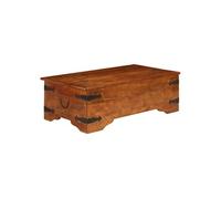 Table basse Bois d acacia solide avec finition miel 110x55x35cm