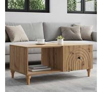 vidaXL Table Basse Gris béton 90 x 50 x 40 cm Bois d'ingénierie, Table de Salon contemporaine, Style Vintage, Fonctionnelle, Grand Espace de Rangement, déco Adaptable