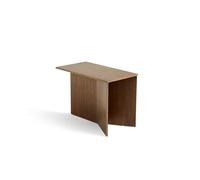 HAY Table d'appoint Slit Oblong 27.5x49 cm Lacquered walnut