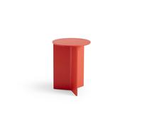 HAY Table d'appoint Slit high Ø35 cm Candy red lacquered oak