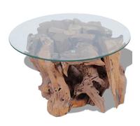 Table basse Bois flottant de teck massif 60 cm Mothinessto LY10184