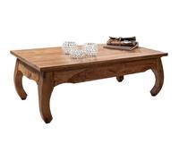 Table Basse Bois Massif - FINEBUY - 110x40x60cm - Marron foncé - Maison de campagne