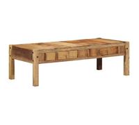 Vidaxl Table Basse 110x55x35 Cm En Bois Massif