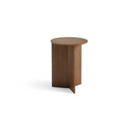 Table Basse Bois Slit Ronde Ø35 Noyer Noyer
