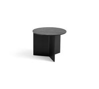 HAY Table basse Slit Ø45 cm Black lacquered oak