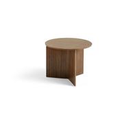 HAY Table basse Slit Ø45 cm Lacquered walnut