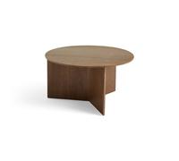 HAY Table basse Slit Ø65 cm Lacquered walnut