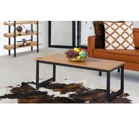 Table basse Brooklyn style industriel pieds réglables de Sampur : 90 x 60 x 32 cm
