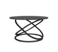 Table basse Calgary, 79.5x46cm avec une grande surface de travail, Noir, Vicco 41526