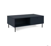 Table basse - CARACAS 55A - Bleu marine - 2 tiroirs, 2 niches - 110 x 40 x 60 cm