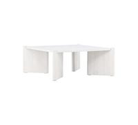 - Table basse carré Rogaland bois blanchi