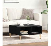 Table basse carrée 60 x 60 x 30 cm chêne noir en bois d'ingénierie - VIDAXL