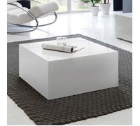 Table basse carrée 60x60x30 cm blanche