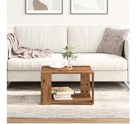 vidaXL Table Basse Bois Ancien 51,5 x 51,5 x 30 cm Bois d'ingénierie, Table Basse Moderne, Bois d'ingénierie Chic, Meuble Pratique carré pour Salon, Super Style
