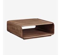 Table basse carrée en bois Tinsley Brun Acacia foncé 110 x 110 cm