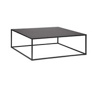 Table Basse Carrée en métal noir - Longueur 100 x Profondeur 100 x Hauteur 36 cm