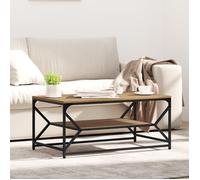 Table basse - Chêne artisan - 90x50x40 cm - Rectangulaire - Finition mate