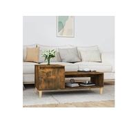 Table basse Chêne fumé 100x50x45 cm Bois d'ingénierie821129
