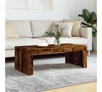 vidaXL Table Basse, Table d'Appoint Rectangulaire, Bout de Canapé, Meuble de Salon Salle de Séjour, Moderne, Chêne Fumé Bois d'Ingénierie