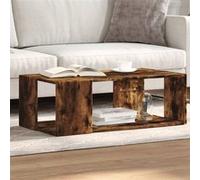 vidaXL Table Basse chêne fumé 89,5x48x30 cm Bois d'ingénierie