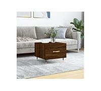 Table basse Chêne marron 50x50x40 cm Bois d'ingénierie829362