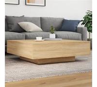 vidaXL Table basse chêne sonoma 100x100x31 cm bois d'ingénierie 836597
