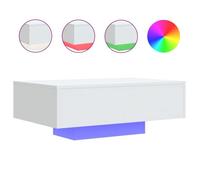 Table basse - CLOUD - avec lumières LED - Blanc - 85x55x31 cm - Pour Salon - 836609