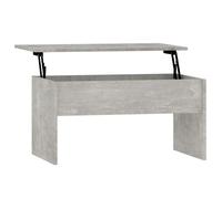 Table basse - CLOUD - Gris béton - 80x50,5x41,5 cm - bois d'ingénierie - Pour Salon - 809642