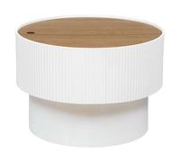 Table basse coffre en bois ENOLA - Blanc