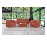 Table basse coffre Terracotta - TERRACOTTA - pliante, rectangulaire, laquée - 96x38.5x45.5 cm