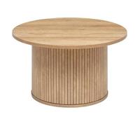 Table basse ""Colva"" en placage effet bois D70cm - Atmosphera Créateur d'intérieur